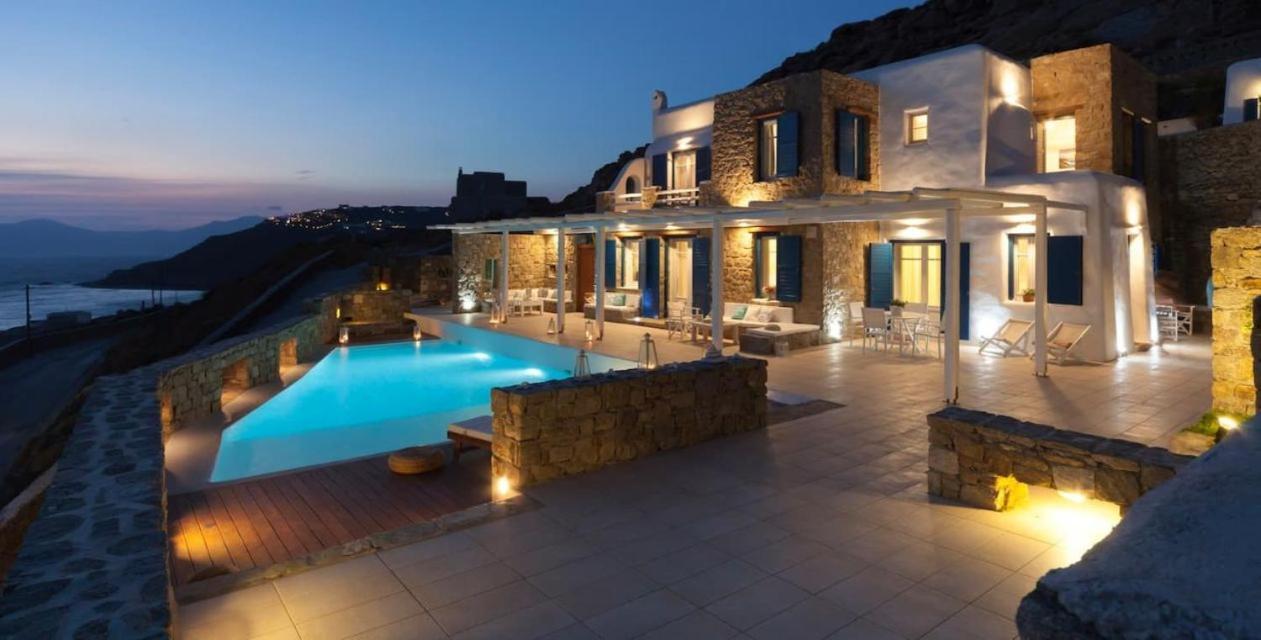 180 View PRIVATE Pool ヴィラ Choulakia to enjoy ザ SUN kissing ザ SEA Mykonos Town エクステリア 写真